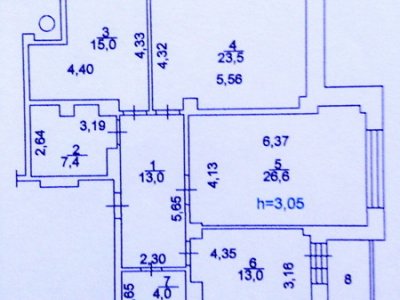 3-комнатная квартира
